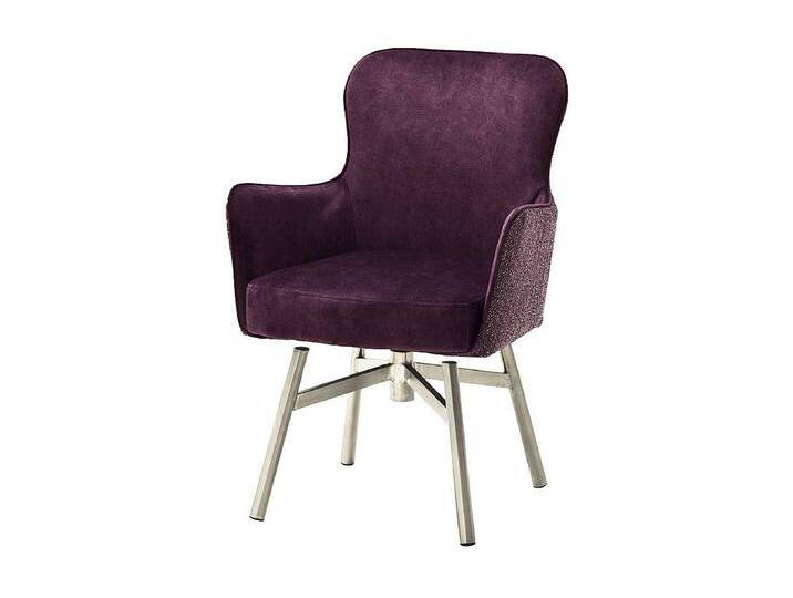Esstisch St�hle in Dunkelrot Velours drehbar (2er Set) von Kauf-Unique Marketplace