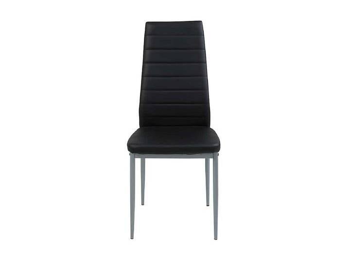 Esstisch St�hle in Schwarz Kunstleder hoher Lehne (2er Set) von Kauf-Unique Marketplace