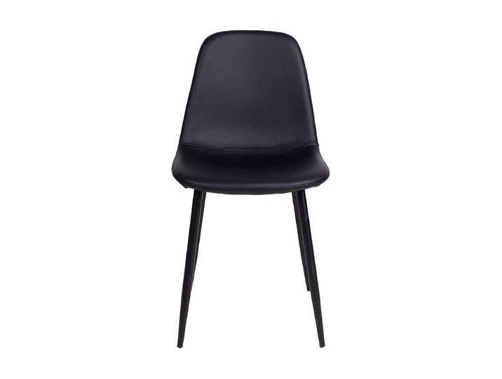 Esstisch St�hle in Schwarz Kunstleder modern (2er Set) von Kauf-Unique Marketplace