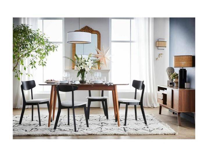 Esstisch ausziehbar Nussbaum L130-160 cm NORDECO von Kauf-Unique Marketplace