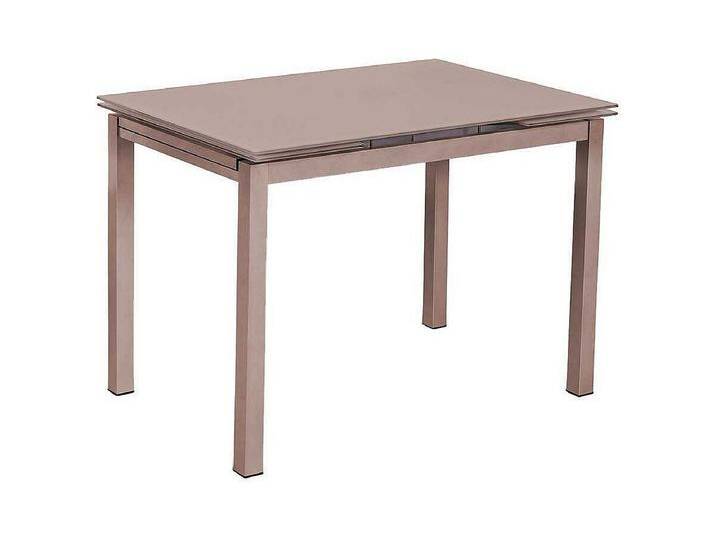 Esstisch in Hellbraun Glas ausziehbar Esstisch in Hellbraun Glas ausziehbar von Kauf-Unique Marketplace