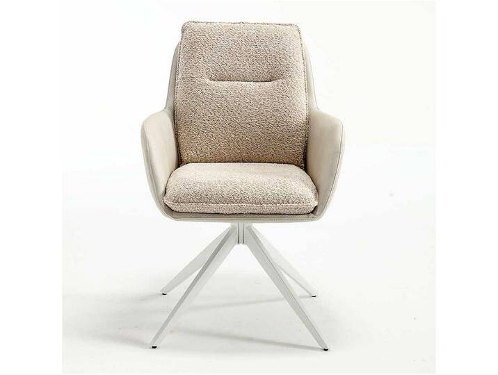 Esszimmer Armlehnenstuhl Set in Cremefarben Weiß (2er Set) von Kauf-Unique Marketplace