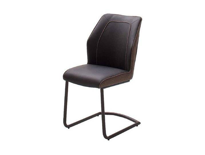 Esszimmer Freischwinger im Retrostil Dunkelbraun (2er Set) von Kauf-Unique Marketplace