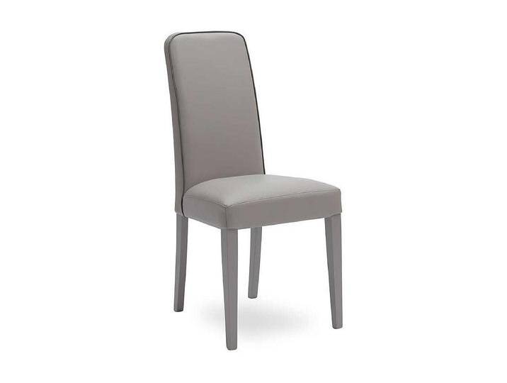 Esszimmer Polsterstuhl in Grau Kunstleder Buche Massivholz (2er Set) von Kauf-Unique Marketplace