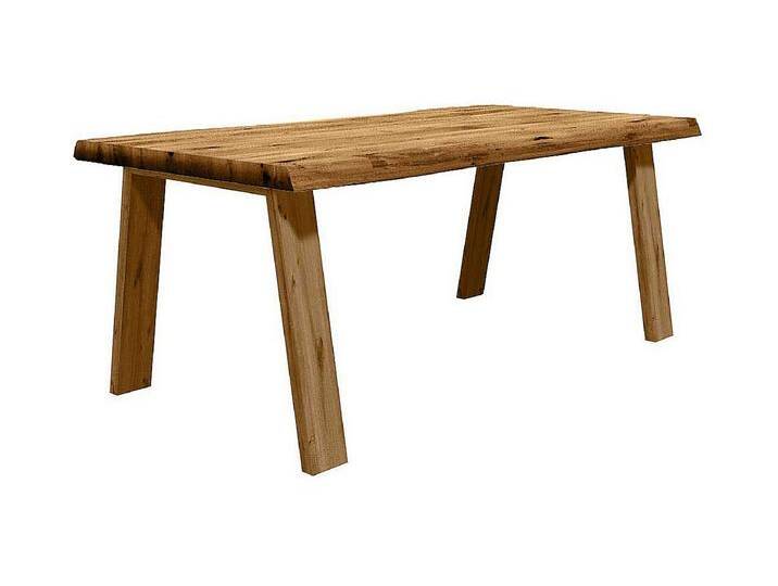 Esszimmer Tisch Holz aus Eiche Massivholz natürlicher Baumkante von Kauf-Unique Marketplace