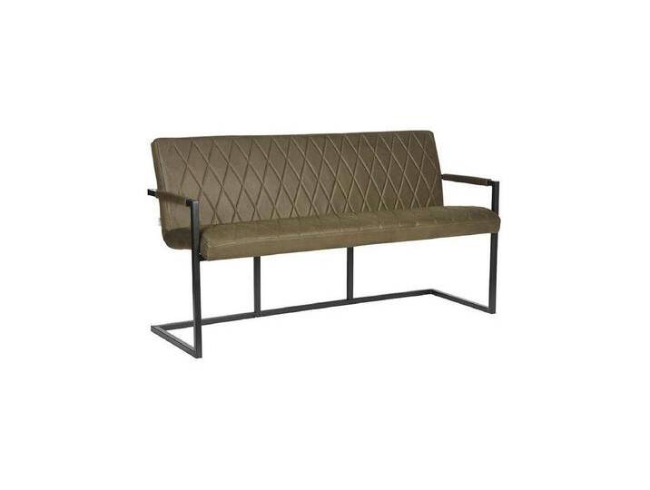 Esszimmersofa Denmark - Armeegrün - Mikrofaser - 155 cm von Kauf-Unique Marketplace