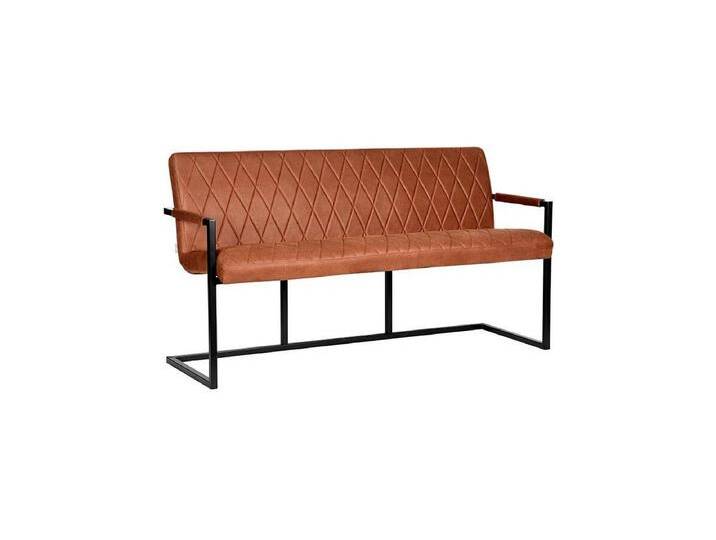 Esszimmersofa Denmark - Cognac - Mikrofaser - 155 cm von Kauf-Unique Marketplace