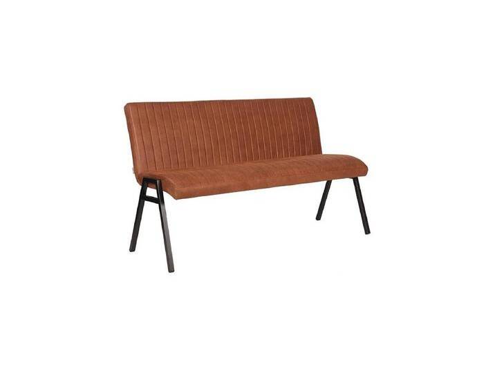 Esszimmersofa Matz - Cognac - Mikrofaser - 145 cm von Kauf-Unique Marketplace