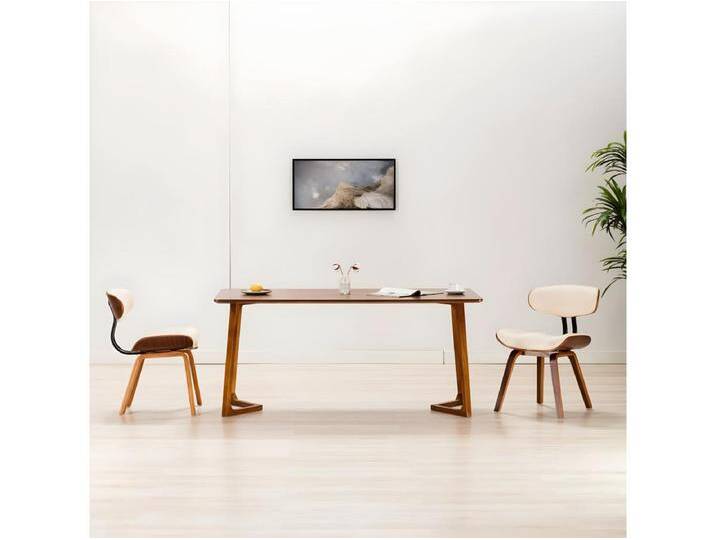 Esszimmerstühle 2 Stk. Creme Bugholz und Kunstleder von Kauf-Unique Marketplace
