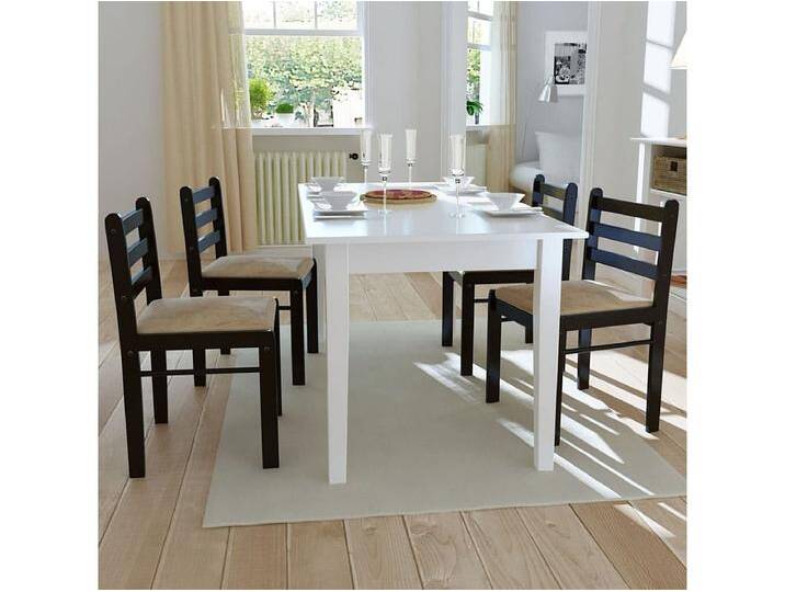 Esszimmerstühle 4 Stk. Braun Massivholz Gummibaum und Samt Esszimmerstühle 4 Stk. Braun Massivholz Gummibaum und Samt von Kauf-Unique Marketplace