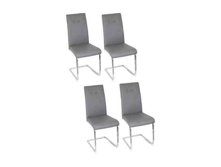 Esszimmerstuhl 4er-Set - Künstliches Leder - grau - MARTHA Esszimmerstuhl 4er-Set - Künstliches Leder - grau - MARTHA von Kauf-Unique Marketplace