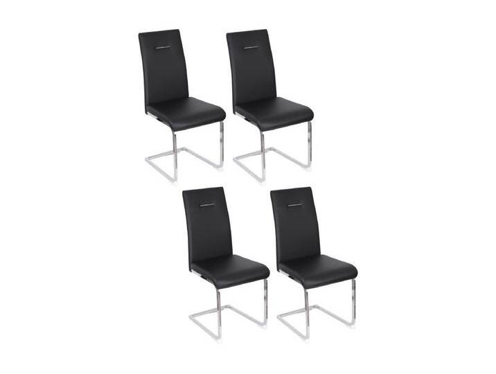 Esszimmerstuhl 4er-Set - Künstliches Leder - schwarz - MARTHA Esszimmerstuhl 4er-Set - Künstliches Leder - schwarz - MARTHA von Kauf-Unique Marketplace