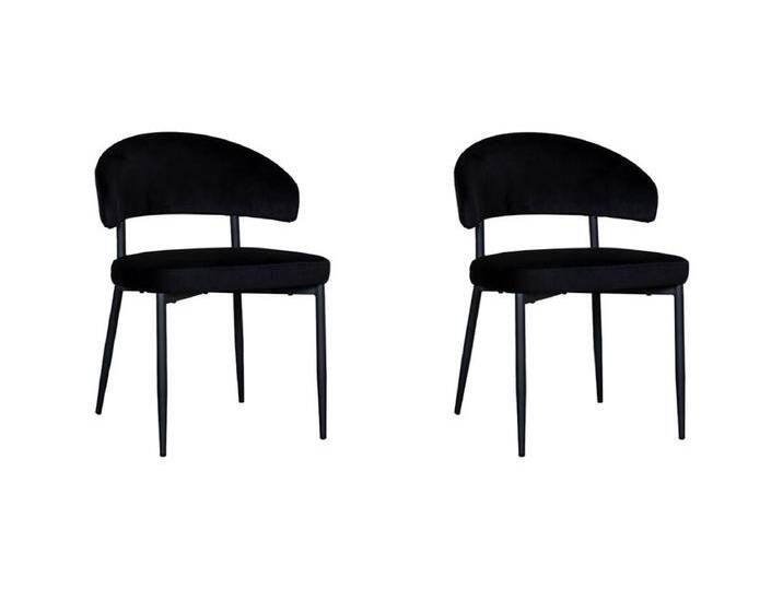 Esszimmerstuhl Bliss - Schwarz - Samt - 2er-Set von Kauf-Unique Marketplace
