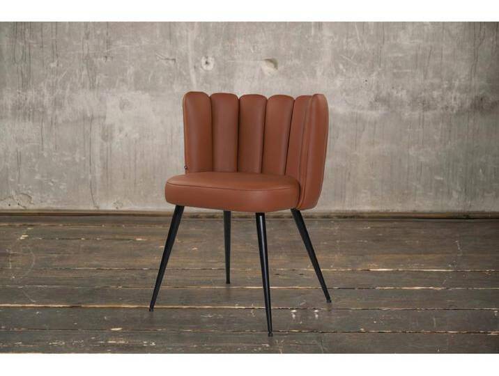 Esszimmerstuhl - Braun Leder - JADA Esszimmerstuhl - Braun Leder - JADA von Kauf-Unique Marketplace