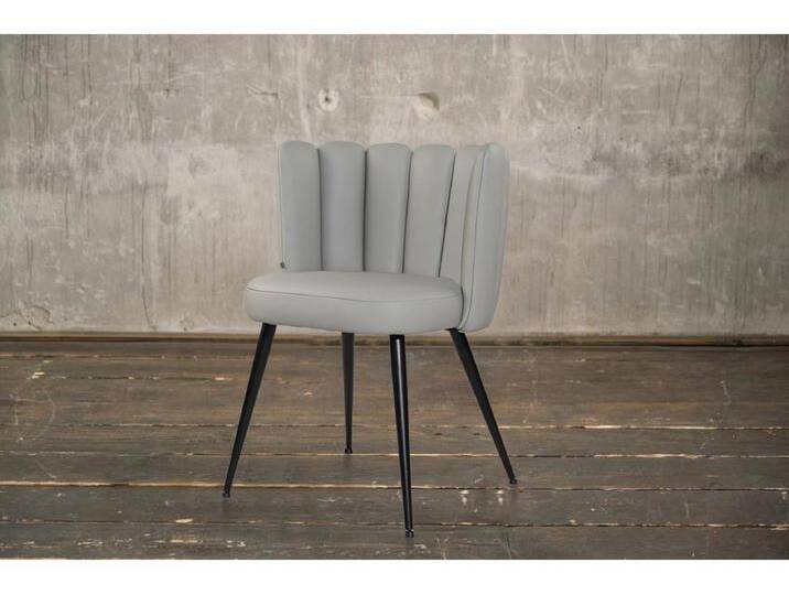 Esszimmerstuhl - Grau Leder - JADA Esszimmerstuhl - Grau Leder - JADA von Kauf-Unique Marketplace
