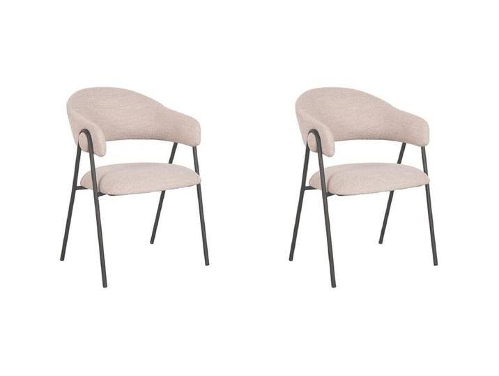 Esszimmerstuhl Lowen - 58x60x84 cm - Natur - Bouclé - 2er-Set von Kauf-Unique Marketplace