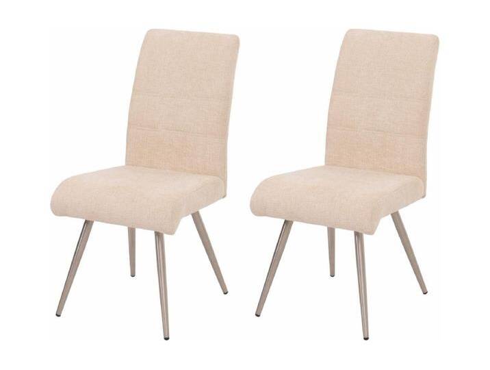 Esszimmerstuhl MCW-G55 (2er-Set), Creme von Kauf-Unique Marketplace