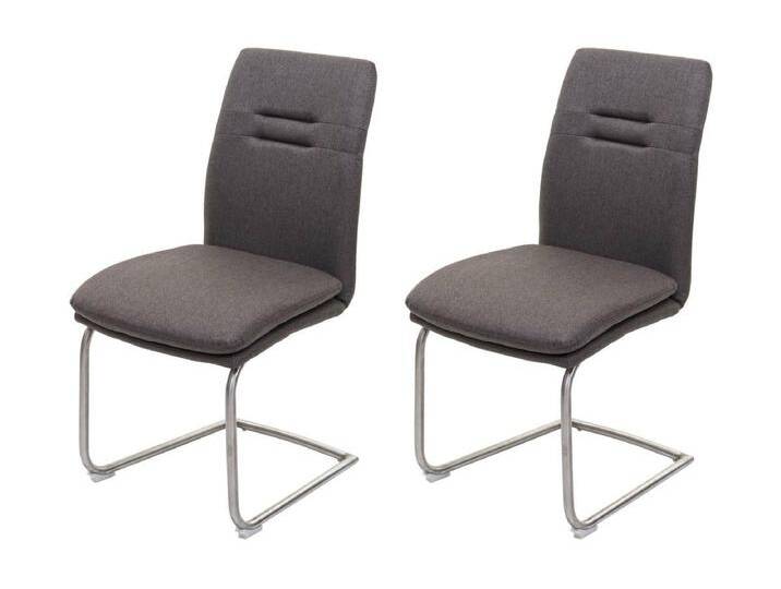 Esszimmerstuhl MCW-H70 (2er-Set), Grau-braun von Kauf-Unique Marketplace