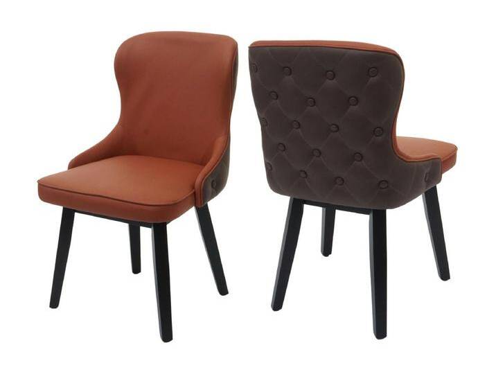 Esszimmerstuhl MCW-M60 (2er-Set), Terracotta-braun von Kauf-Unique Marketplace
