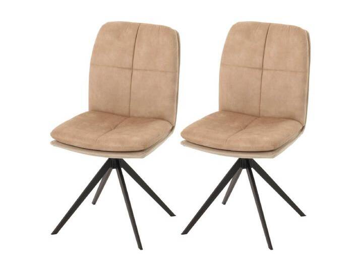 Esszimmerstuhl MCW-M68 (2er-Set), Beige von Kauf-Unique Marketplace