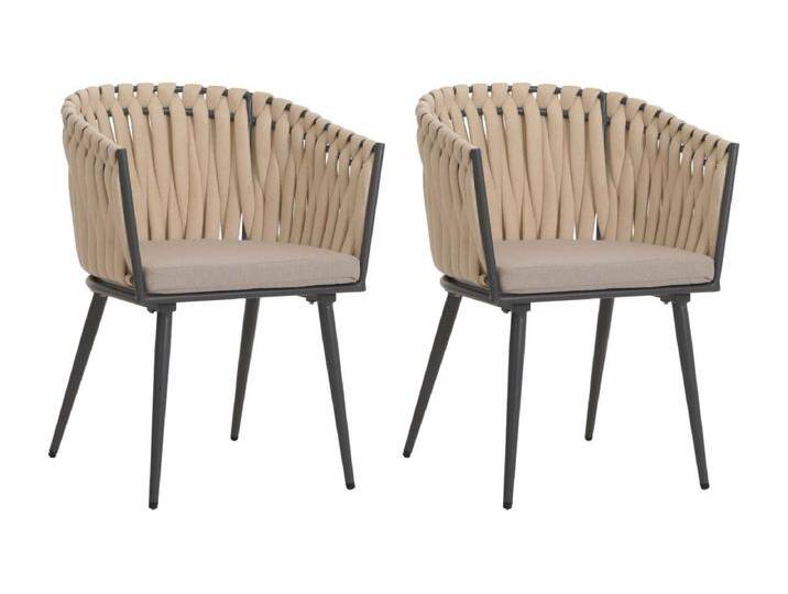 Esszimmerstuhl MCW-N38 (2er-Set), Creme Kissen hellbraun von Kauf-Unique Marketplace