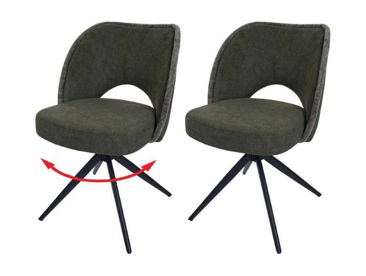 Esszimmerstuhl MCW-N72 (2er-Set), Grün von Kauf-Unique Marketplace