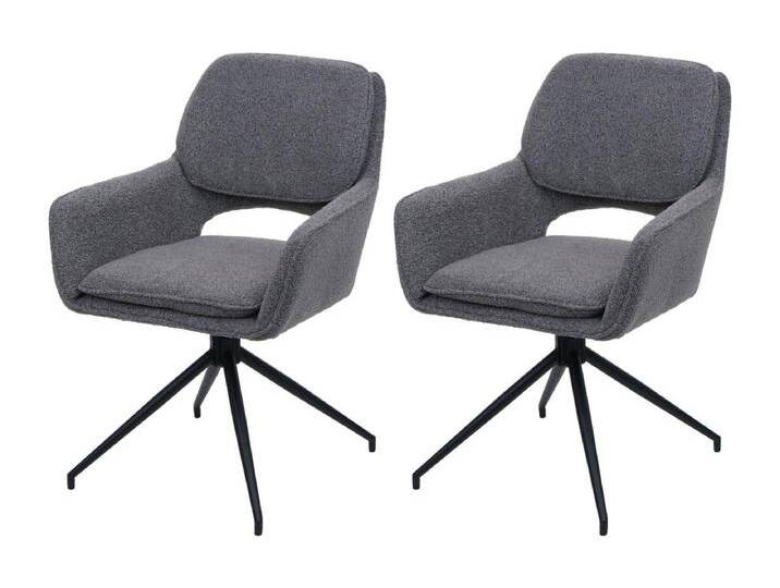 Esszimmerstuhl MCW-N74 (2er-Set), Grau von Kauf-Unique Marketplace
