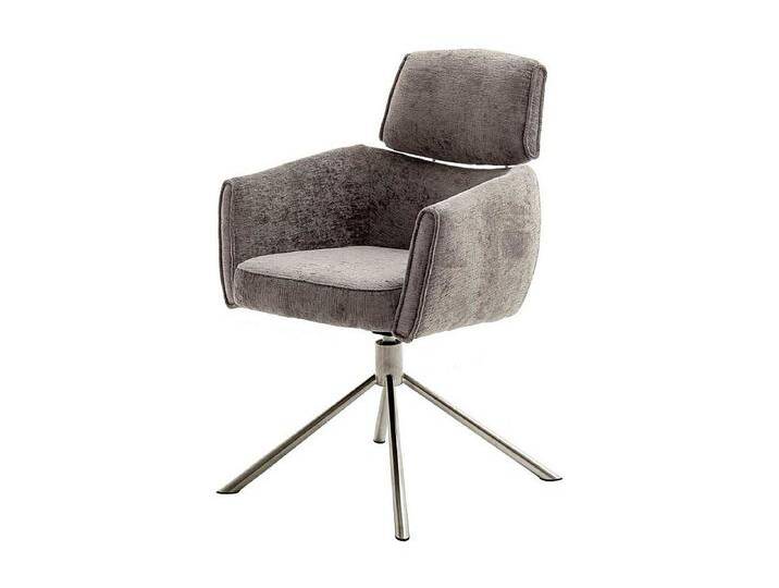 Esszimmerstuhl Set in modernem Design Webstoff und Edelstahl (2er Set) von Kauf-Unique Marketplace