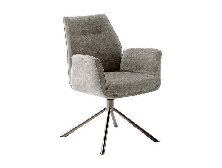 Esszimmerstuhl Taupe in modernem Design Armlehnen (2er Set) von Kauf-Unique Marketplace