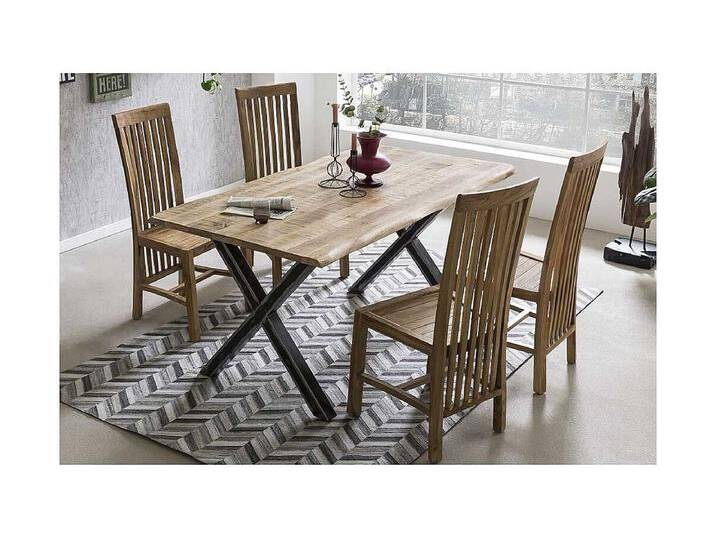 Esszimmerstuhl aus Teak Massivholz mit hoher Lehne Esszimmerstuhl aus Teak Massivholz mit hoher Lehne von Kauf-Unique Marketplace