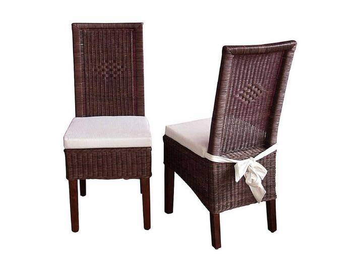 Esszimmerstuhl in Braun Rattan (2er Set) von Kauf-Unique Marketplace