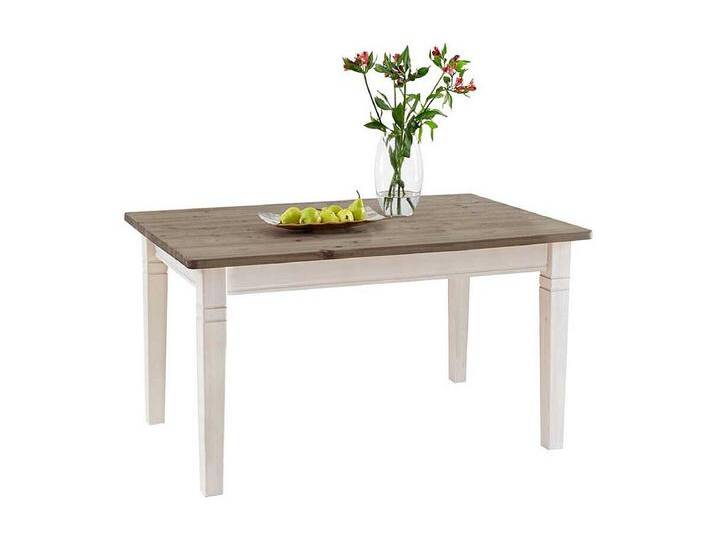 Esszimmertisch in Weiß Grau Landhaus Esszimmertisch in Weiß Grau Landhaus von Kauf-Unique Marketplace