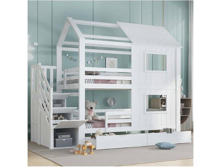 Etagenbett, Kinderbett, Treppenschrank mit Ablagefächern,Aufbewahrungsschublade mit Rollen Etagenbett, Kinderbett, Treppenschrank mit Ablagefächern,Aufbewahrungsschublade mit Rollen von Kauf-Unique Marketplace