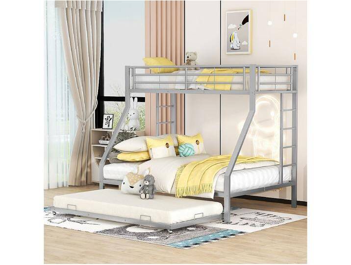 Etagenbett, Metallbett mit ausziehbarem Bett,mit Leiter auf beiden Seiten für Kinder Etagenbett, Metallbett mit ausziehbarem Bett,mit Leiter auf beiden Seiten für Kinder von Kauf-Unique Marketplace