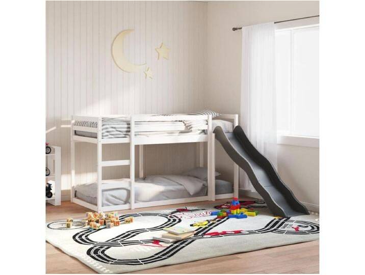 Etagenbett mit Rutsche & Leiter Weiß 90x190cm Massivholz Kiefer Etagenbett mit Rutsche & Leiter Weiß 90x190cm Massivholz Kiefer von Kauf-Unique Marketplace