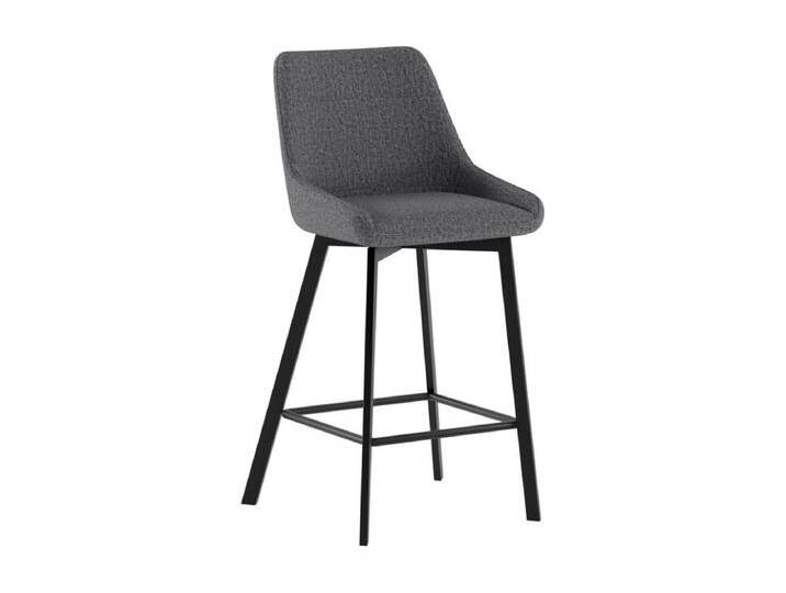 Fox - Dunkelgrauer Stoffhocker - 2er-Set von Kauf-Unique Marketplace