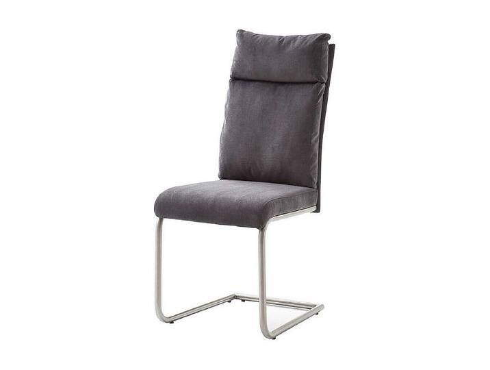 Freischwinger Set in Anthrazit Webstoff Edelstahl (2er Set) von Kauf-Unique Marketplace