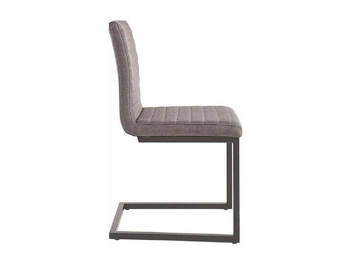 Freischwinger St�hle in Anthrazit Webstoff Metallgestell (2er Set) von Kauf-Unique Marketplace