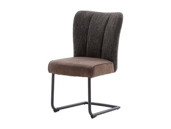 Freischwinger St�hle in Hellbraun und Anthrazit modern (2er Set) von Kauf-Unique Marketplace