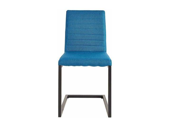 Freischwinger in Petrol Webstoff modern (2er Set) von Kauf-Unique Marketplace