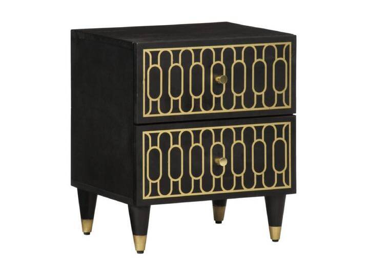 Fryrda Nachttische 2 Stk. 40x33x46 cm Massivholz Mango von Kauf-Unique Marketplace