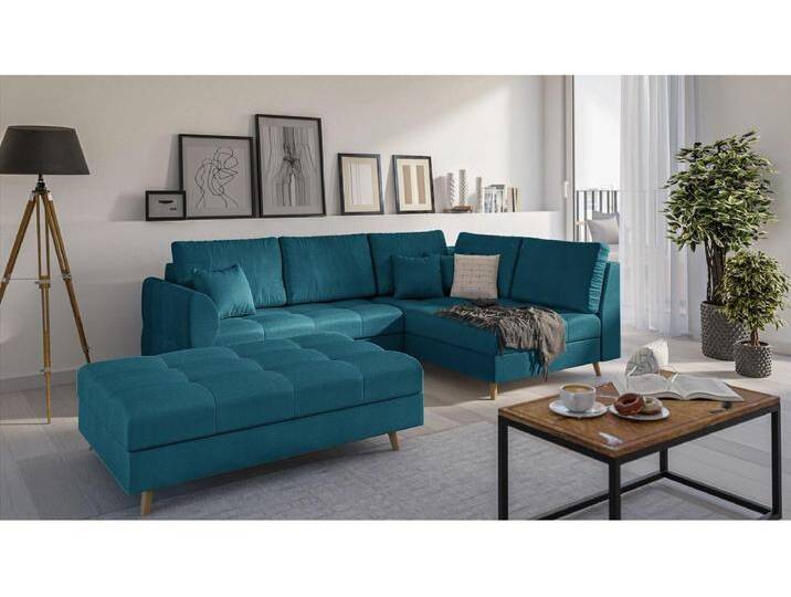 Fußhocker mit Holzfüßen im skandinavischen Stil Sophia Fußhocker mit Holzfüßen im skandinavischen Stil Sophia von Kauf-Unique Marketplace