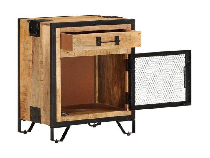 Garden Furniture - Nachttisch 43×30×51 cm Raues Mango-Massivholz von Kauf-Unique Marketplace