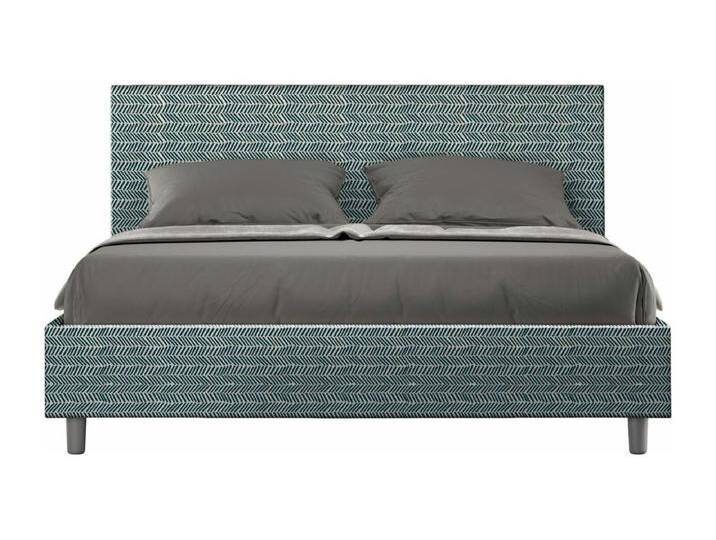 Gepolstertes Bett mit Bettkasten 160x210 mit Stoffbezug Aragona 8 Blau Adele von Kauf-Unique Marketplace