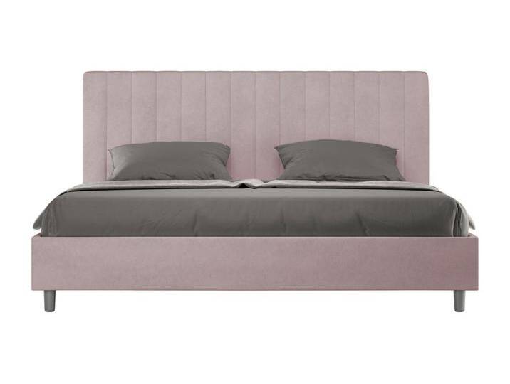 Gepolstertes Bett mit Bettkasten 180x190 mit Mikrofaserbezug Fliederfarbe Agueda von Kauf-Unique Marketplace