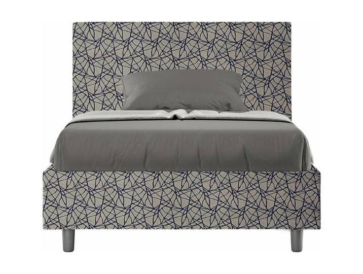 Gepolstertes Bett ohne Untergestell 120x190 aus blauem Adele-Stoff der Epoche 09 Gepolstertes Bett ohne Untergestell 120x190 aus blauem Adele-Stoff der Epoche 09 von Kauf-Unique Marketplace