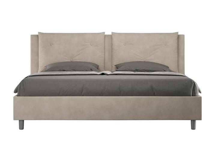 Gepolstertes Bett ohne Untergestell 180x200 Mikrofaser Appian Sand von Kauf-Unique Marketplace
