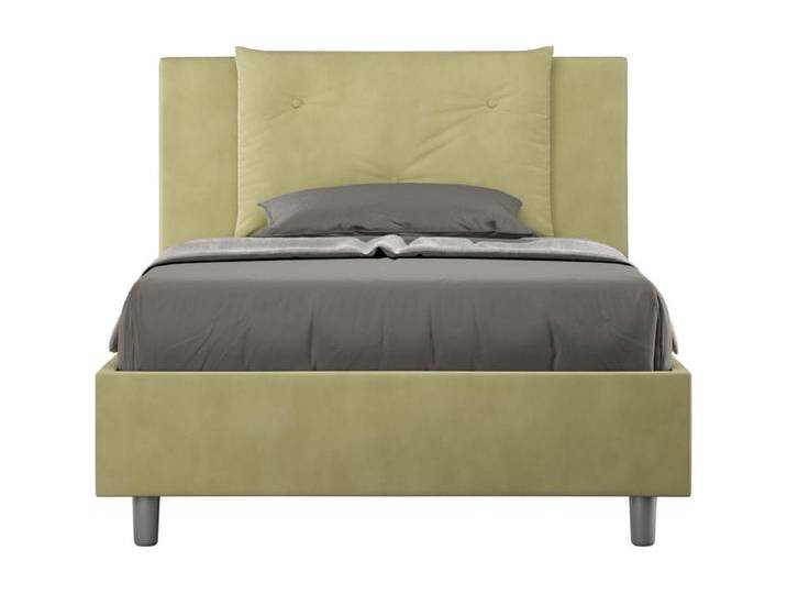 Gepolstertes Stauraumbett aus Mikrofaser, Appia Green Tea, 120 x 200 von Kauf-Unique Marketplace