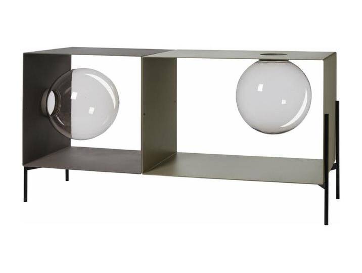 Globe – Lowboard 123x40x60 cm, Eisen, 2 Kugeln, Schlamm, Schwarz – Made in Italy Globe – Lowboard 123x40x60 cm, Eisen, 2 Kugeln, Schlamm, Schwarz – Made in Italy von Kauf-Unique Marketplace