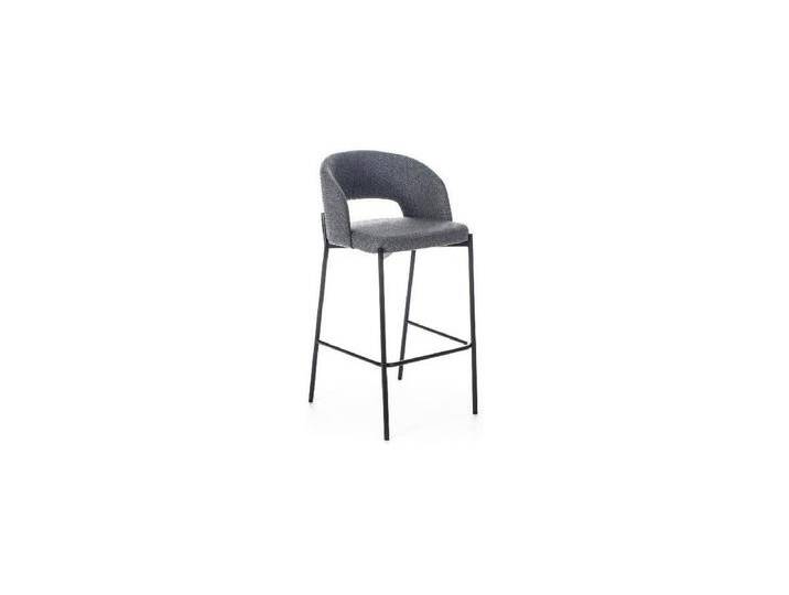 Greta - Grauer Stoffhocker - 2er-Set von Kauf-Unique Marketplace